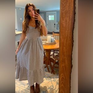 American eagle Gingham Midi Dress